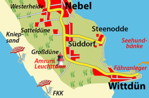 Ortschaften auf Amrum: Süddorf