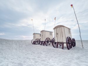 Badekarren auf Norderney